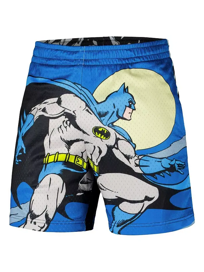 Мужские черные шорты с сеткой и крупным принтом Batman Lids — изображение 2 из 3