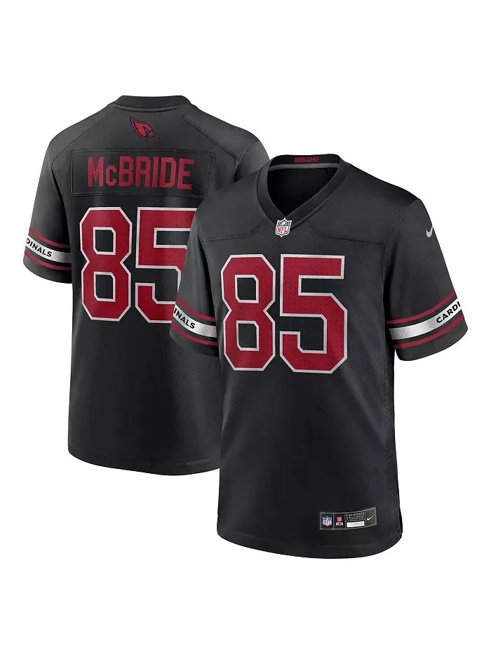 Мужская футболка Trey McBride черная Arizona Cardinals Alternate Game Nike — изображение 1 из 5