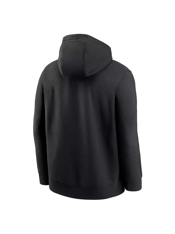 Мужская черная толстовка с капюшоном San Francisco Giants Logo Club Fleece Pullover Nike — изображение 3 из 3
