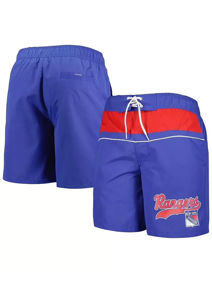 Мужские синие плавательные шорты New York Rangers Freestyle Volley Starter — изображение 1 из 3