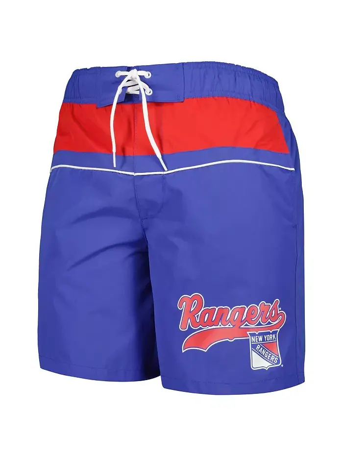Мужские синие плавательные шорты New York Rangers Freestyle Volley Starter — изображение 2 из 3