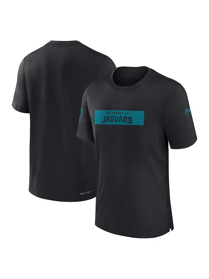 Мужская черная футболка Jacksonville Jaguars Sideline Player Performance Nike — изображение 1 из 3