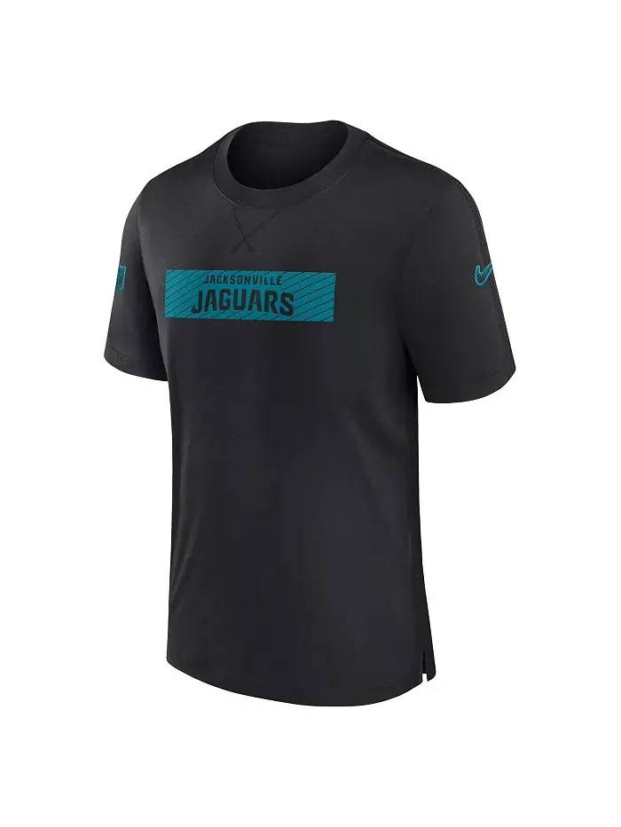 Мужская черная футболка Jacksonville Jaguars Sideline Player Performance Nike — изображение 3 из 3
