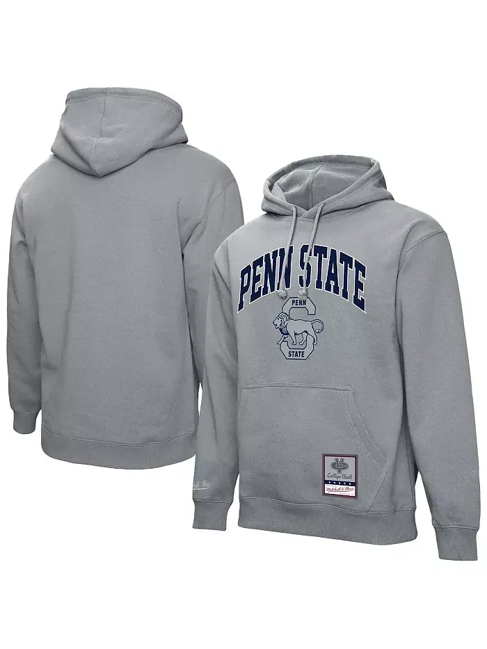 Мужская худи классического кроя с арочным принтом Penn State Nittany Lions цвета хизер-серый — изображение 1 из 3