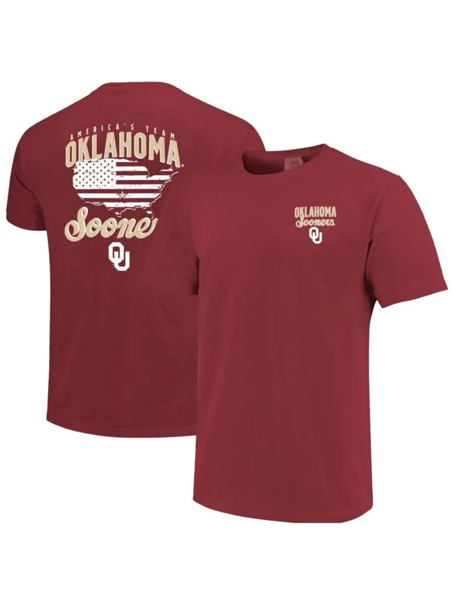 Футболка с принтом Oklahoma Sooners America's Team Image One