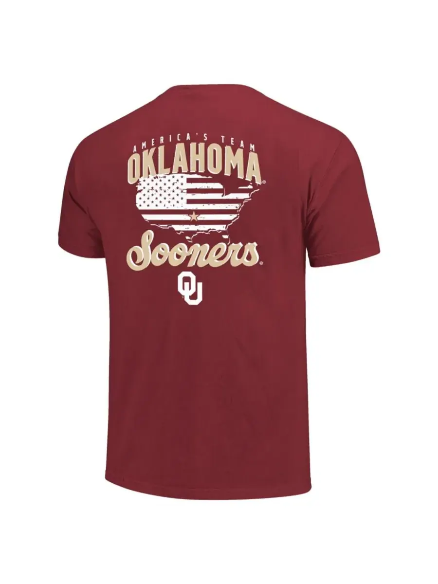 Футболка с принтом Oklahoma Sooners America's Team Image One — изображение 2 из 3, красный