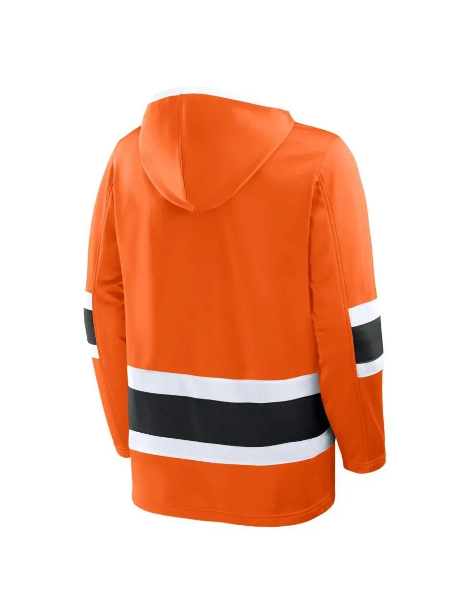 Худи из флиса с капюшоном для мужчин Prime Time, Philadelphia Flyers Fanatics — изображение 2 из 3, оранжевый черный