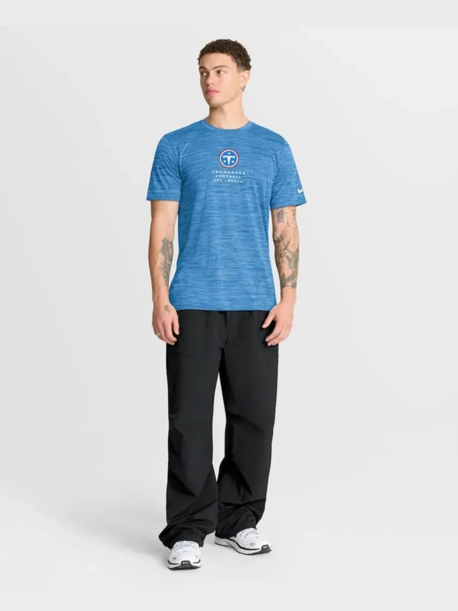 Футболка с коротким рукавом Tennessee Titans Velocity Ball Carrier Dri-FIT Light Blue Nike — изображение 5 из 5