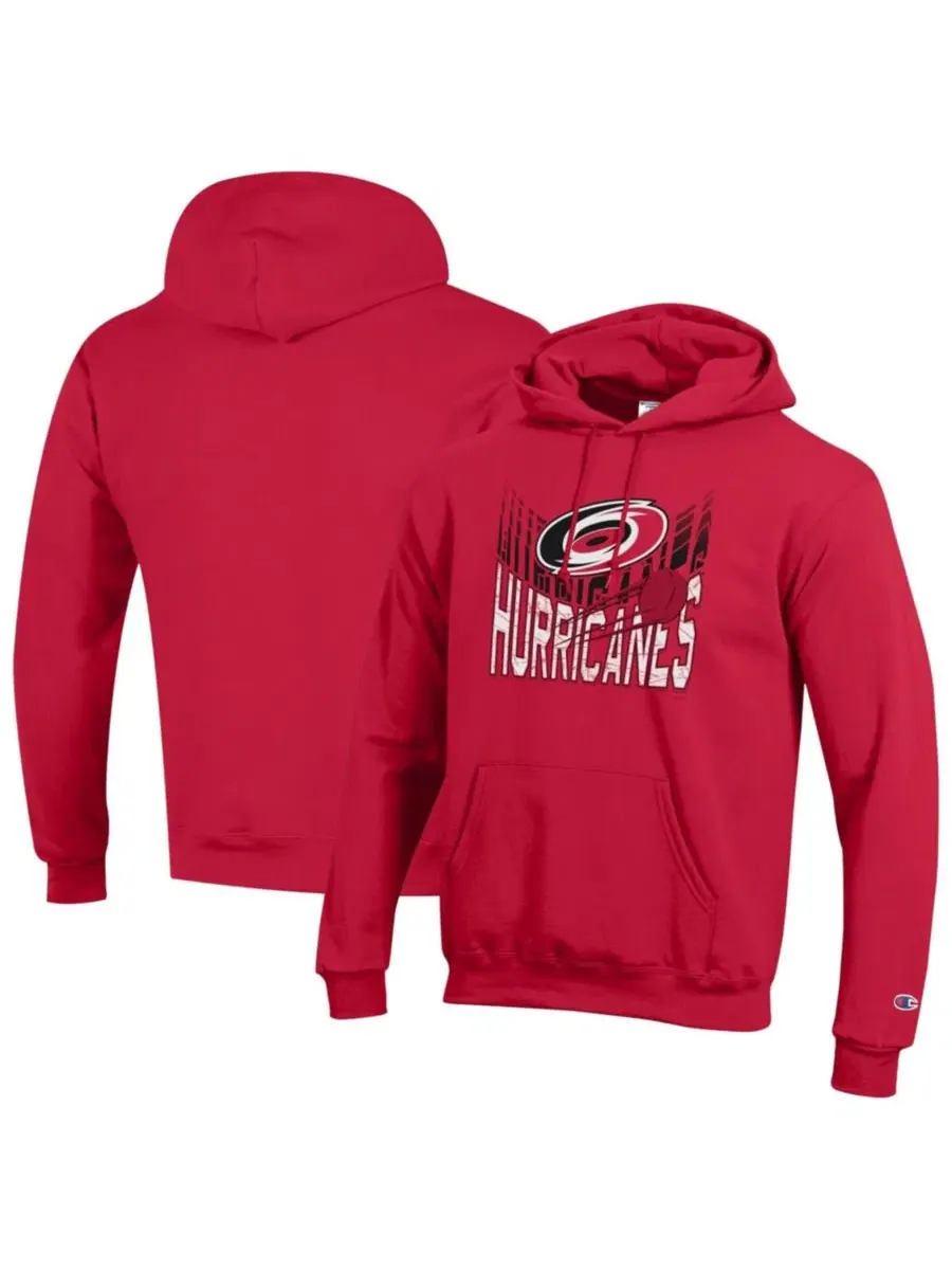 Худи с флисовой подкладкой Carolina Hurricanes Powerblend Champion — изображение 1 из 3, красный
