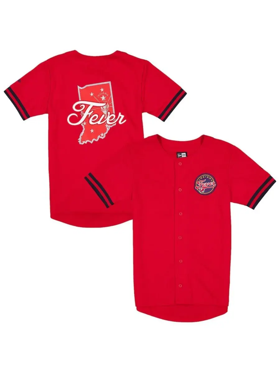 Бейсбольная джерси с принтом, модель Hometown Baseball Jersey New Era — изображение 1 из 3, красный