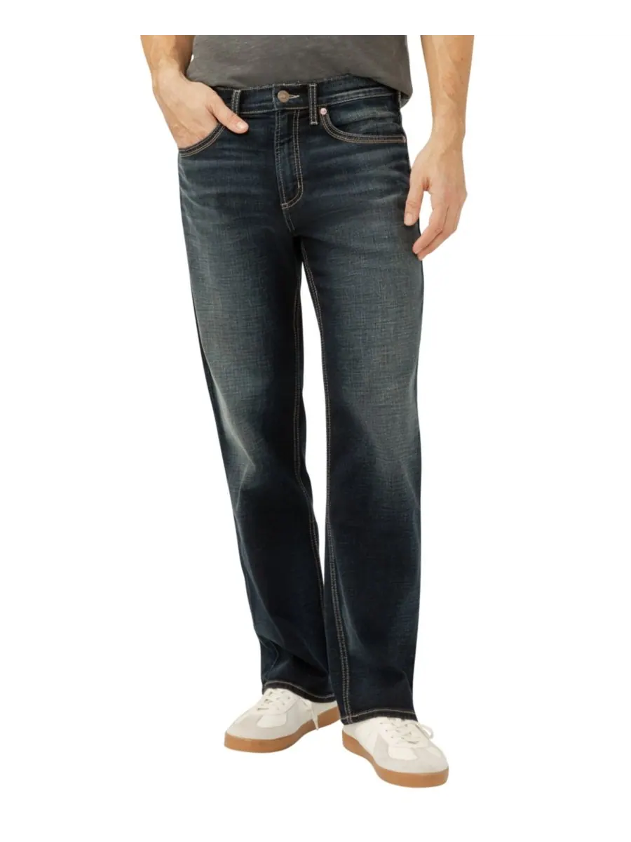 Мужские джинсы Gordie Relaxed Fit Straight Leg Luxe Heritage Silver Jeans Co, Bull — изображение 1 из 3