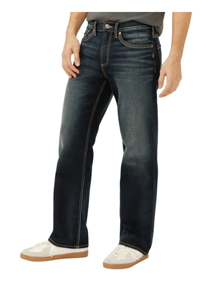 Мужские джинсы Gordie Relaxed Fit Straight Leg Luxe Heritage Silver Jeans Co, Bull — изображение 2 из 3