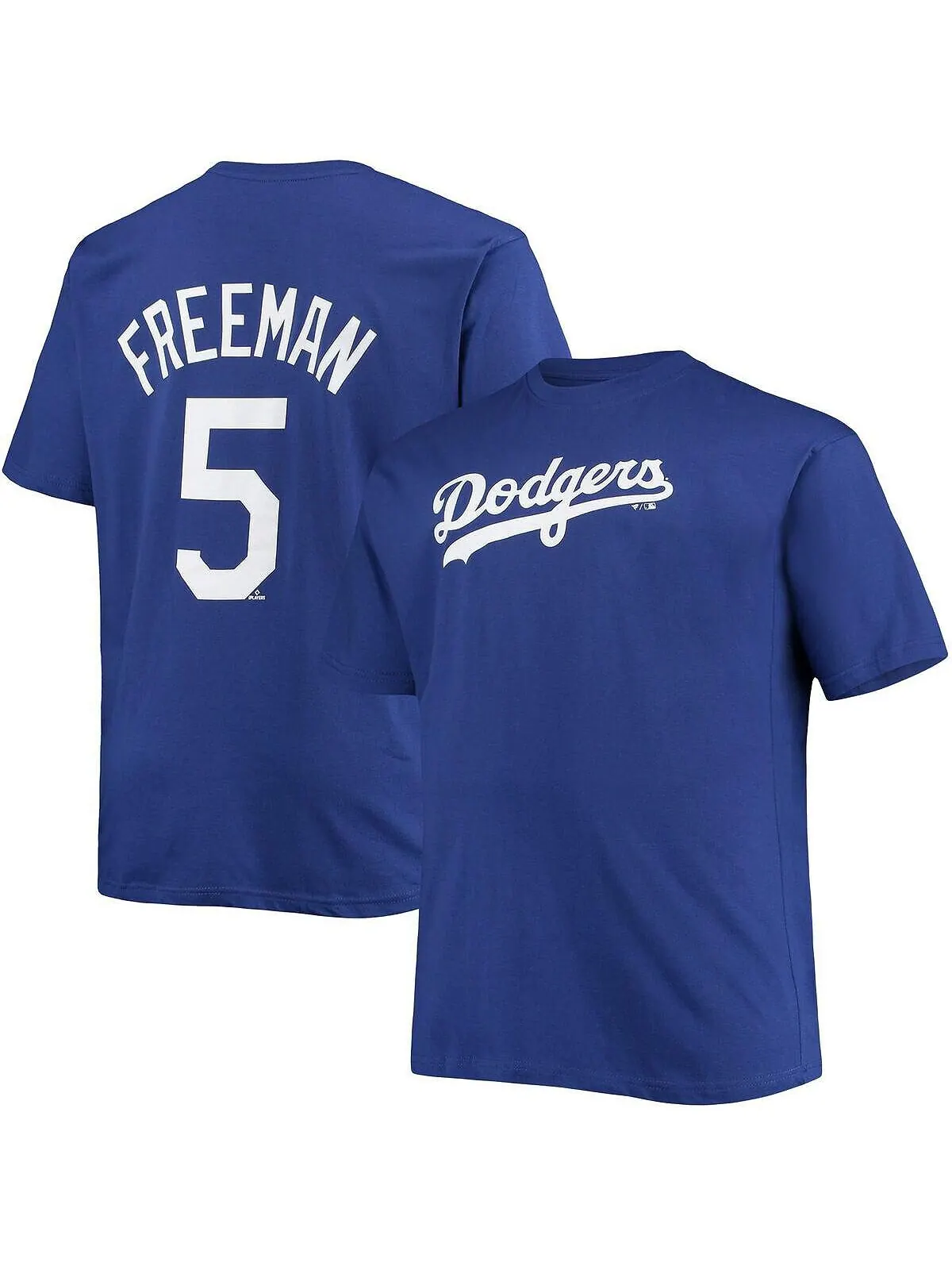 Мужская футболка freddie freeman royal los angeles dodgers big and tall с именем и номером Profile — изображение 1 из 3