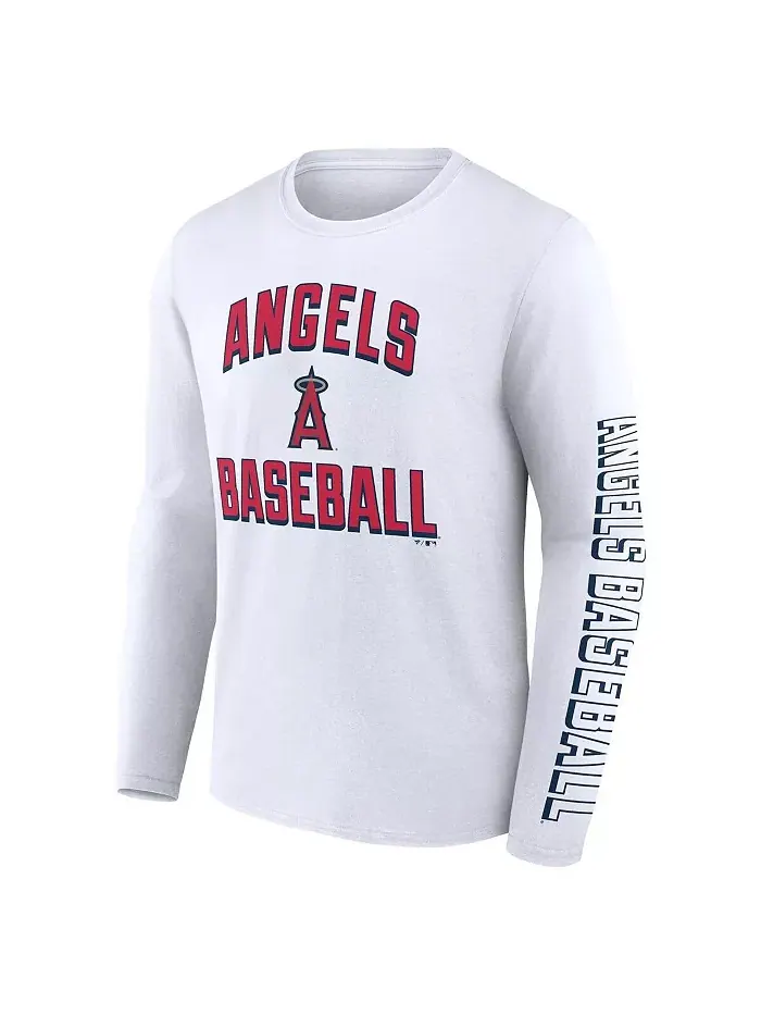 Мужской набор из двух футболок Los Angeles Angels в красно-белой гамме Fanatics — изображение 4 из 4