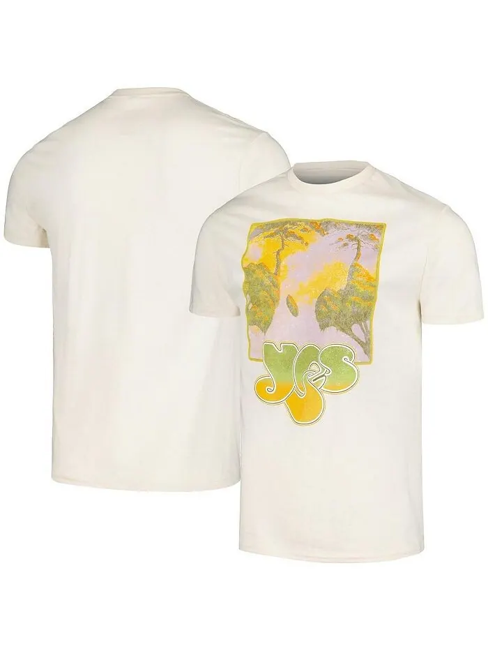 Мужская кремовая футболка с рисунком Yes Tree Gradient Manhead Merch — изображение 1 из 3, бежевый