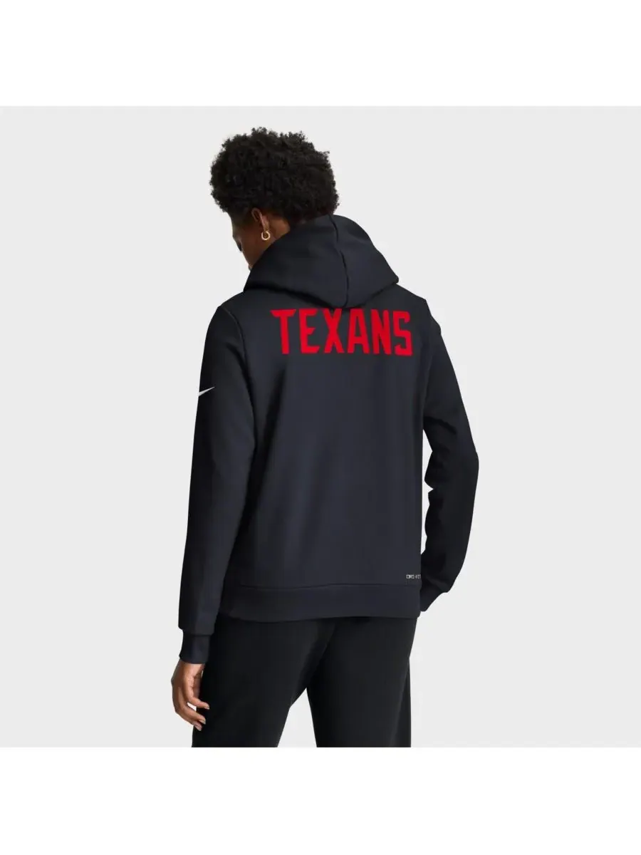 Nike Женская темно-синяя толстовка Houston Texans Throwback Sideline Standard Issue Dri-FIT — изображение 2 из 5, темно-синий