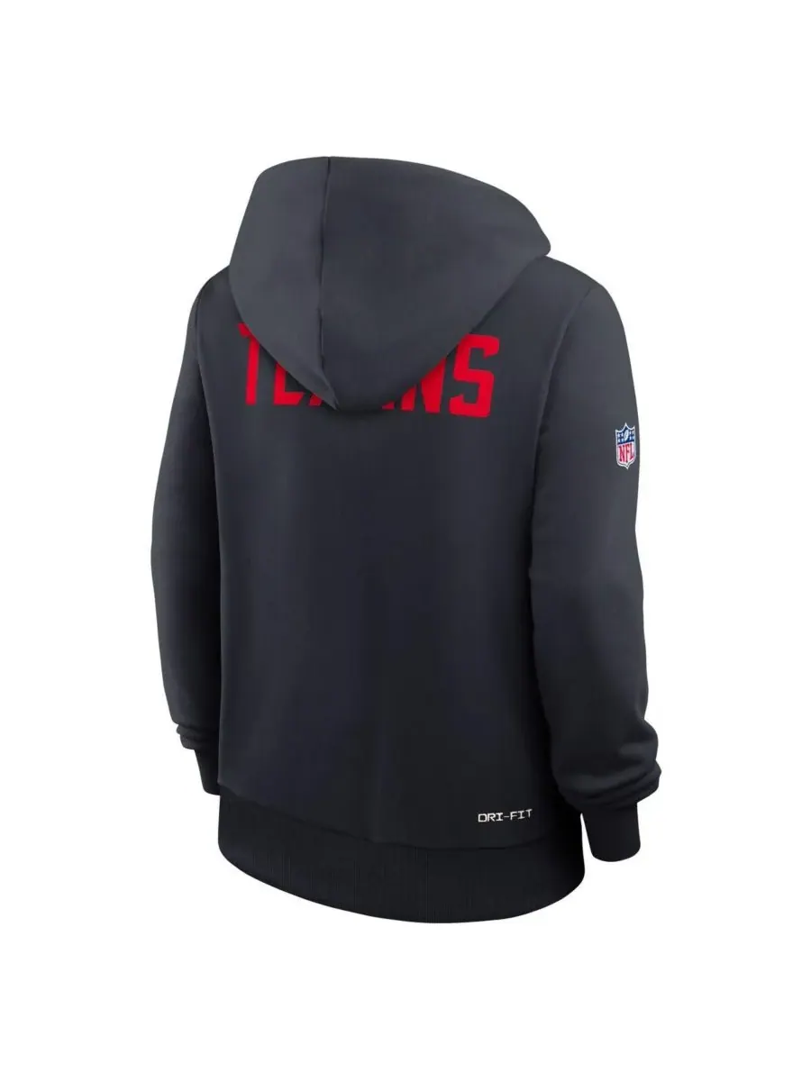 Nike Женская темно-синяя толстовка Houston Texans Throwback Sideline Standard Issue Dri-FIT — изображение 4 из 5, темно-синий