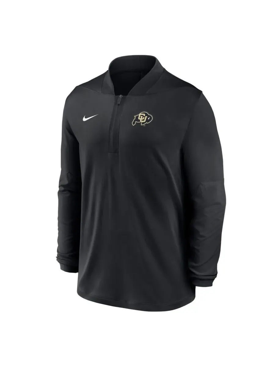 Nike Мужская черная толстовка с капюшоном Colorado Buffaloes Dri-FIT с застежкой-молнией до — изображение 3 из 3, черный