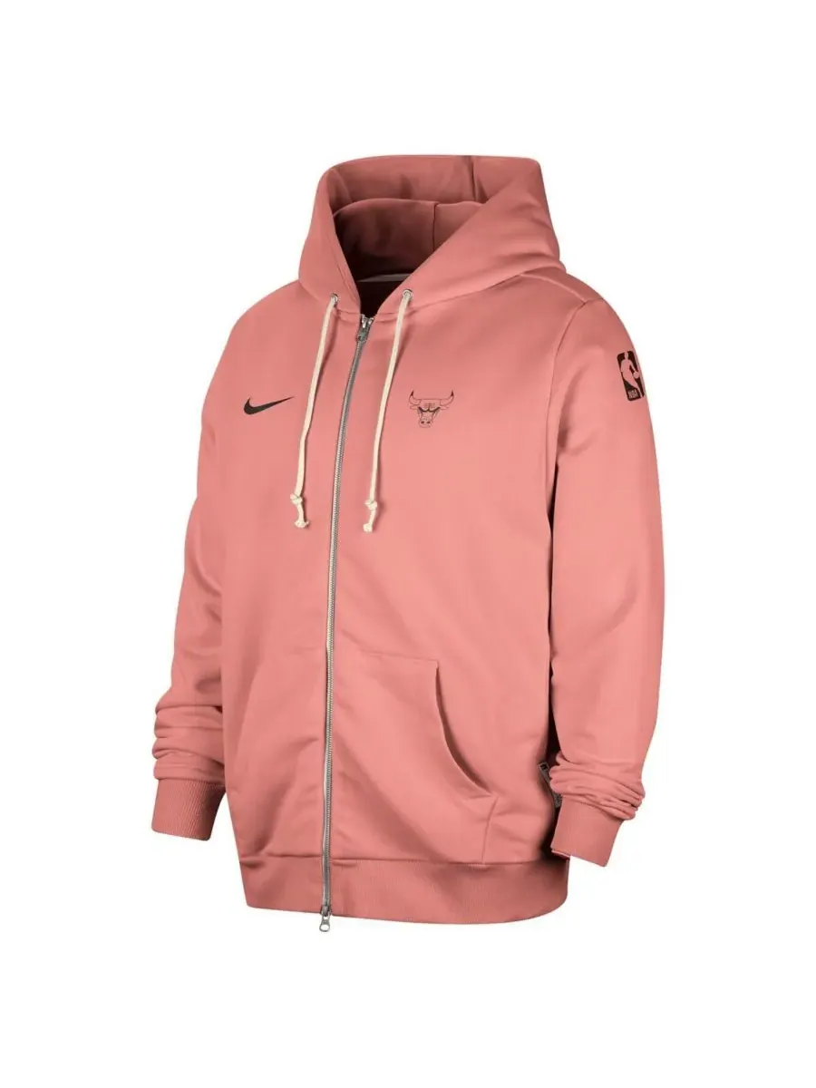 Nike Мужская красная толстовка на молнии Chicago Bulls Authentic Standard Issue — изображение 2 из 3, красный