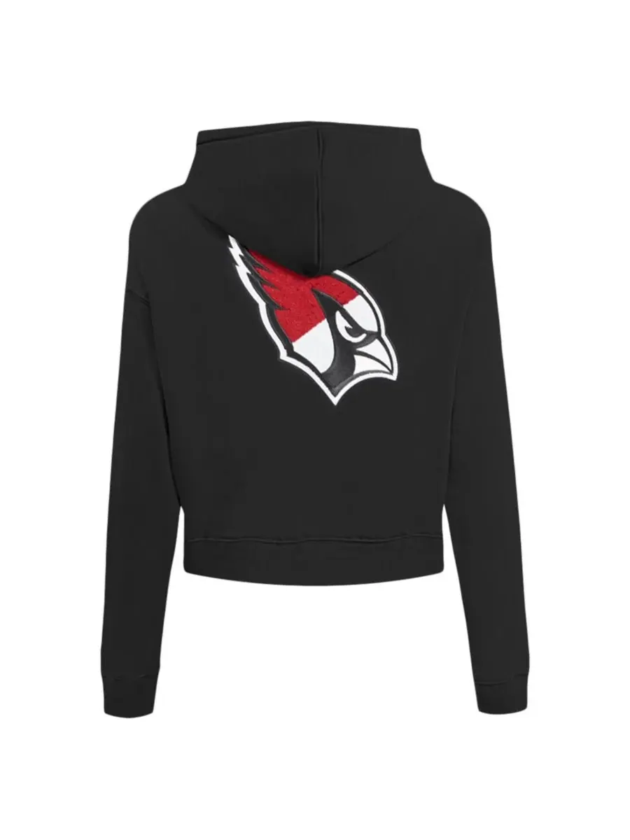 Pro Standard Женская черная толстовка на молнии с логотипом Arizona Cardinals — изображение 3 из 5, черный