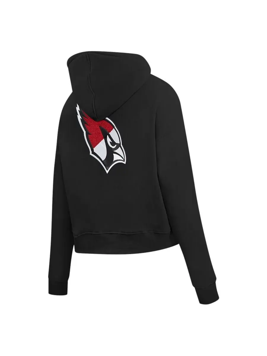Pro Standard Женская черная толстовка на молнии с логотипом Arizona Cardinals — изображение 4 из 5, черный