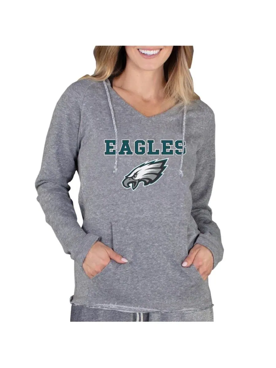 Concepts Sport Женская серая толстовка Philadelphia Eagles Mainstream Tri-Blend с рукавами реглан и — изображение 1 из 1