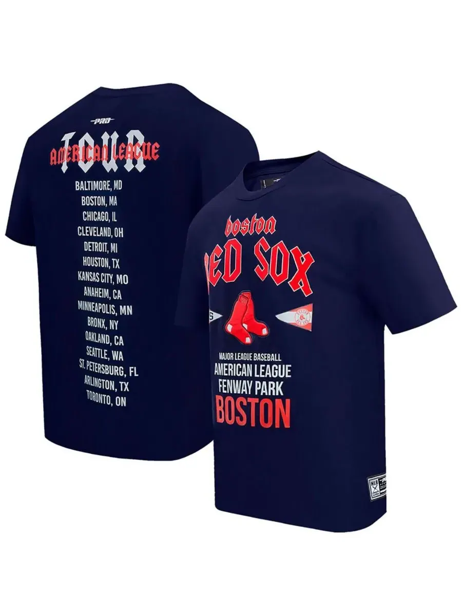 Pro Standard Мужская темно-синяя футболка Boston Red Sox Oversized City Tour — изображение 1 из 4, темно-синий