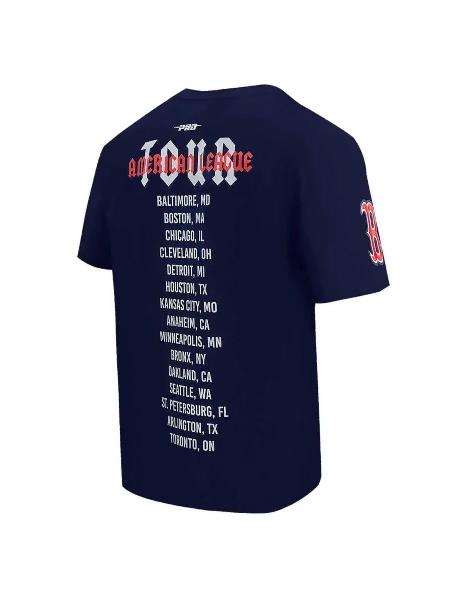 Pro Standard Мужская темно-синяя футболка Boston Red Sox Oversized City Tour — изображение 2 из 4, темно-синий