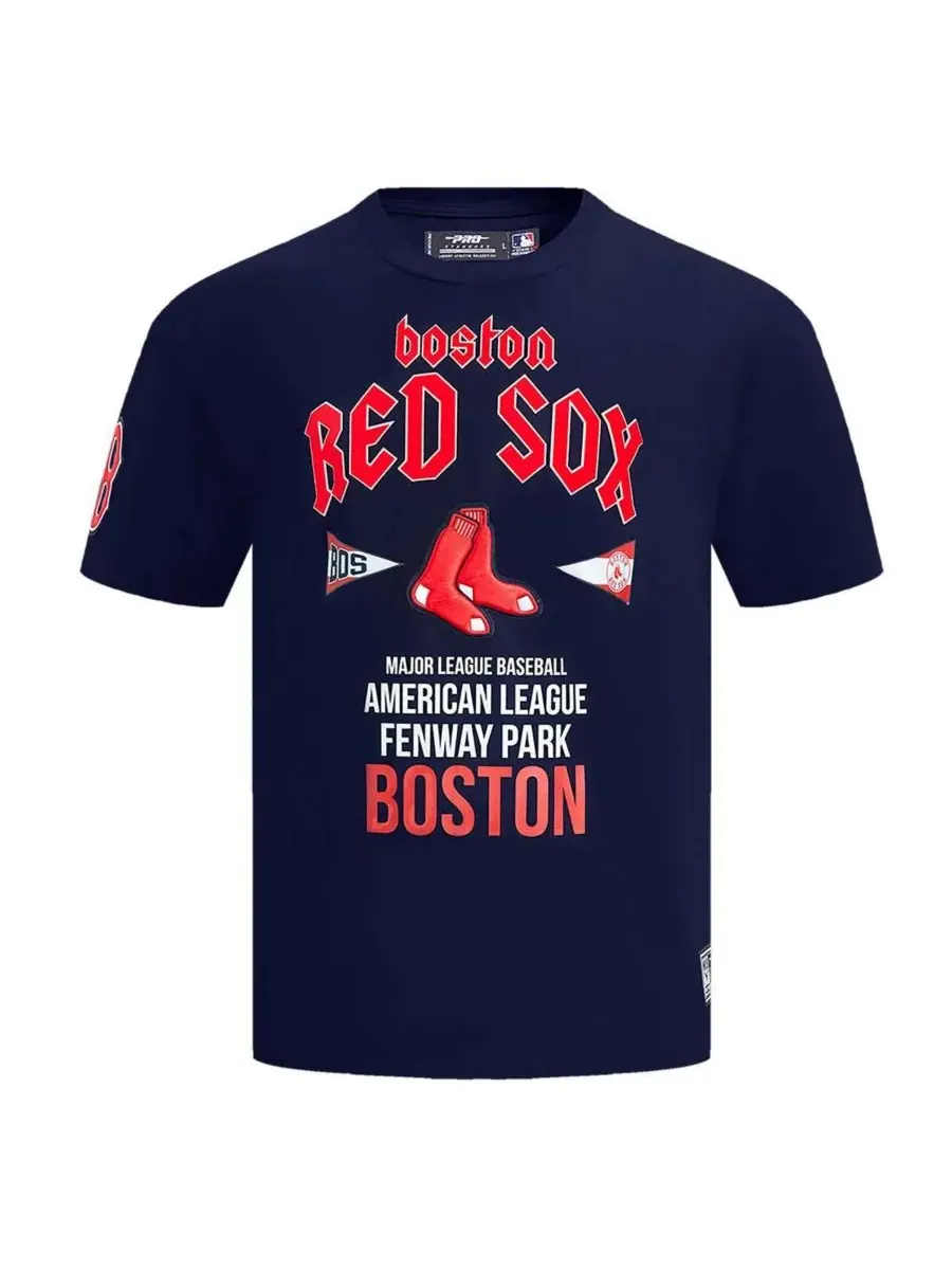 Pro Standard Мужская темно-синяя футболка Boston Red Sox Oversized City Tour — изображение 3 из 4, темно-синий