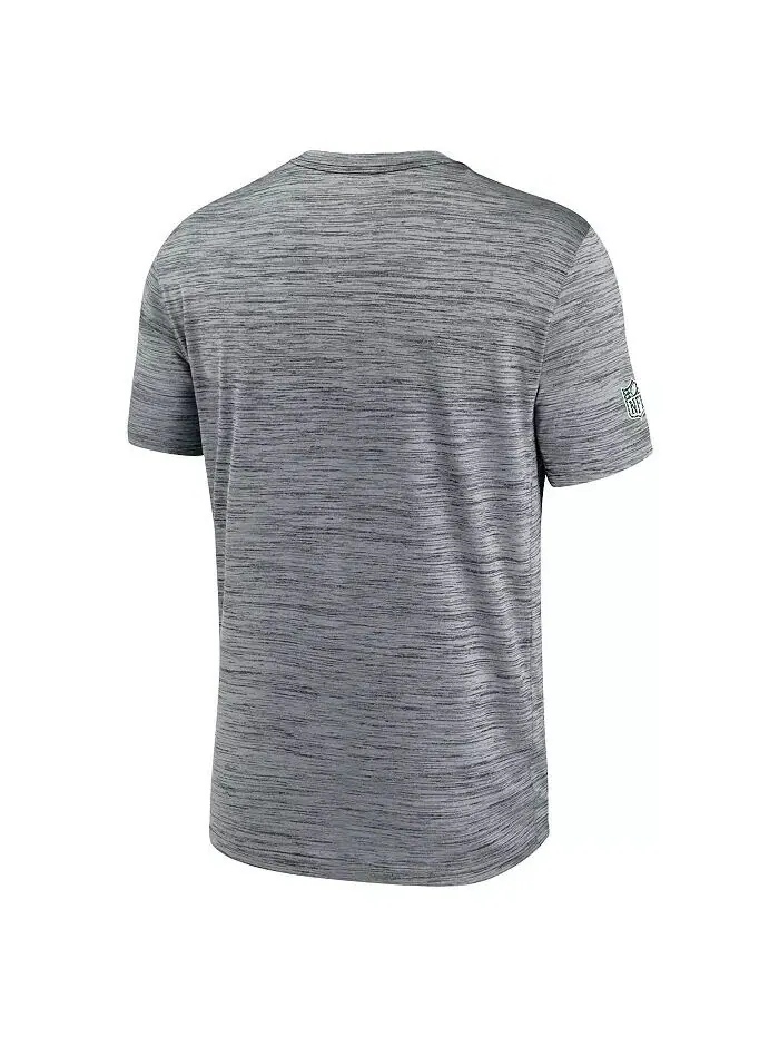 Мужская серая футболка New York Jets 2024 Sideline Velocity Performance Nike — изображение 2 из 3
