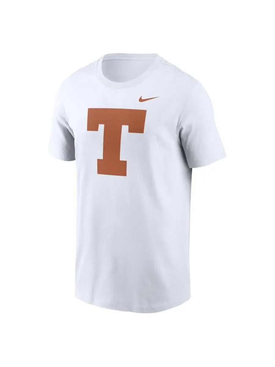 Nike Мужская белая футболка с логотипом бейсбольной команды Texas Longhorns — изображение 3 из 3, белый