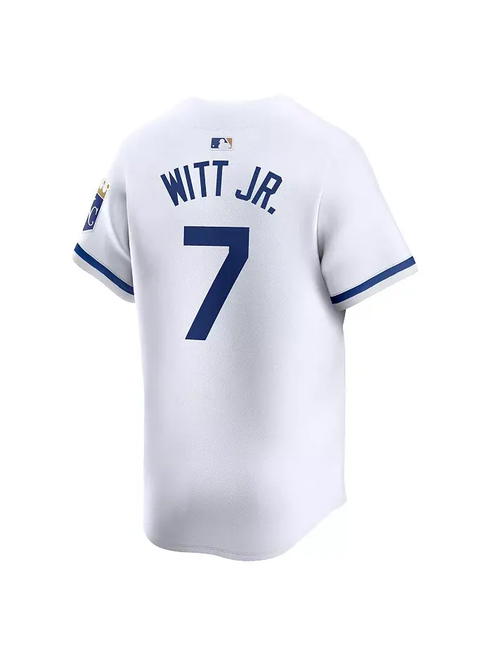 Мужская белая лимитированная джерси игрока Bobby Witt Jr. Kansas City Royals для домашних матчей — изображение 2 из 3