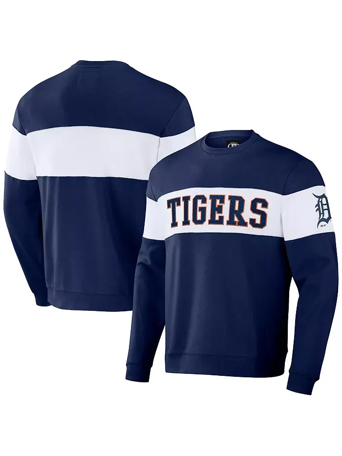 Мужской свитшот с полосками Darius Rucker Collection by Navy Detroit Tigers Fanatics — изображение 1 из 3