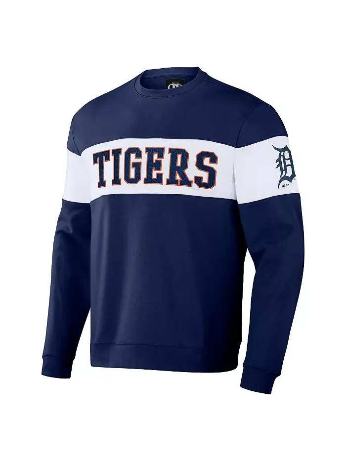 Мужской свитшот с полосками Darius Rucker Collection by Navy Detroit Tigers Fanatics — изображение 3 из 3
