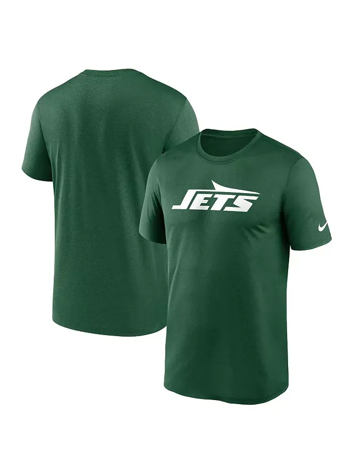 Мужская футболка New York Jets Primetime Legend Wordmark Performance Nike — изображение 1 из 3
