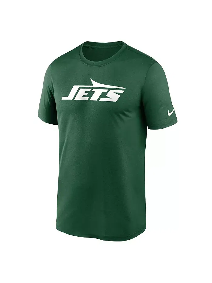 Мужская футболка New York Jets Primetime Legend Wordmark Performance Nike — изображение 3 из 3