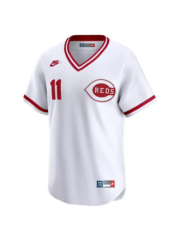 Мужская белая ретро-джерси Barry Larkin Cincinnati Reds Limited Cooperstown Nike — изображение 3 из 3