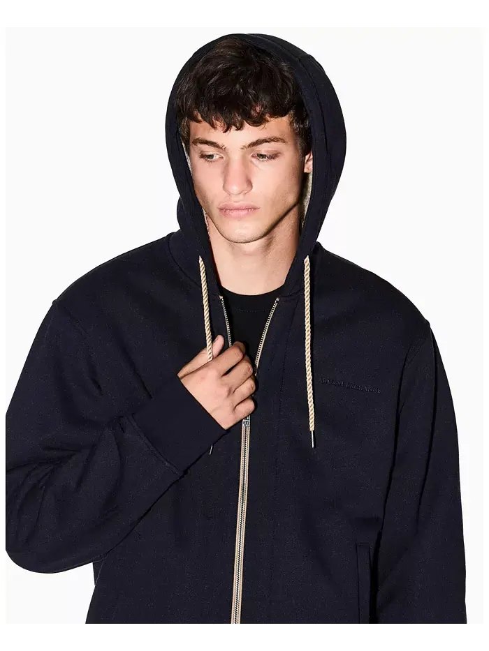 Мужская худи на молнии с подкладкой из шерпы A|X Armani Exchange — изображение 4 из 5