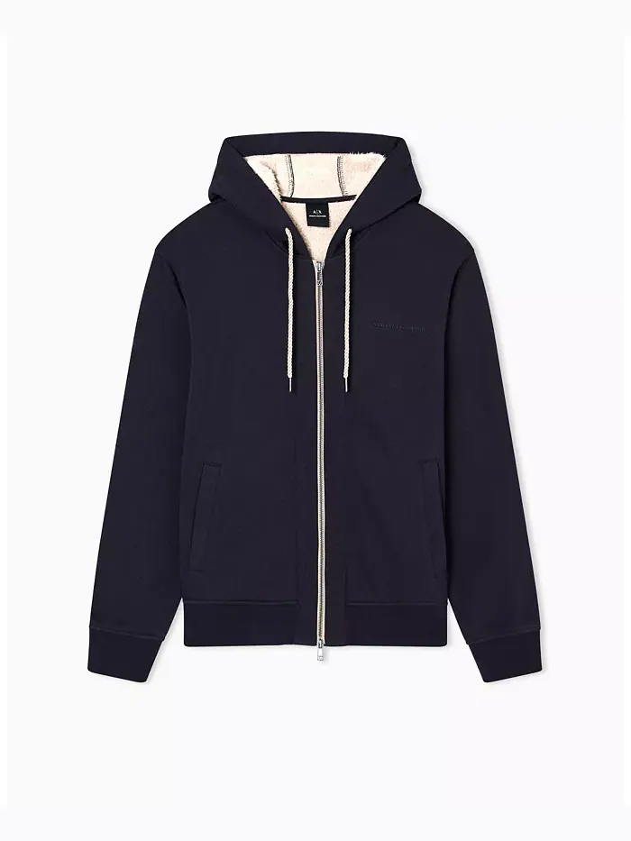Мужская худи на молнии с подкладкой из шерпы A|X Armani Exchange — изображение 5 из 5