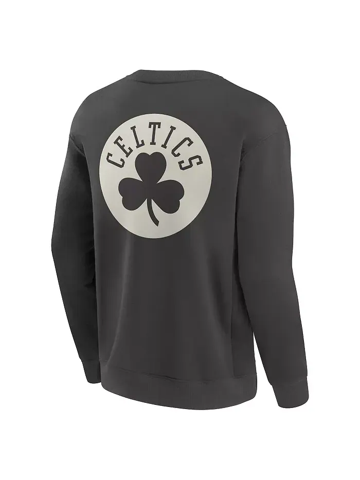 Мужская серая толстовка Boston Celtics Elements Future Ground Lettering Pullover Fanatics — изображение 3 из 3