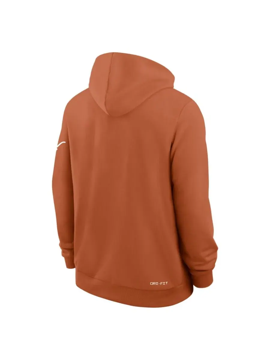 Худи Nike Texas Longhorns 2026 Sideline Standard Issue Dri-FIT — изображение 2 из 3, оранжевый