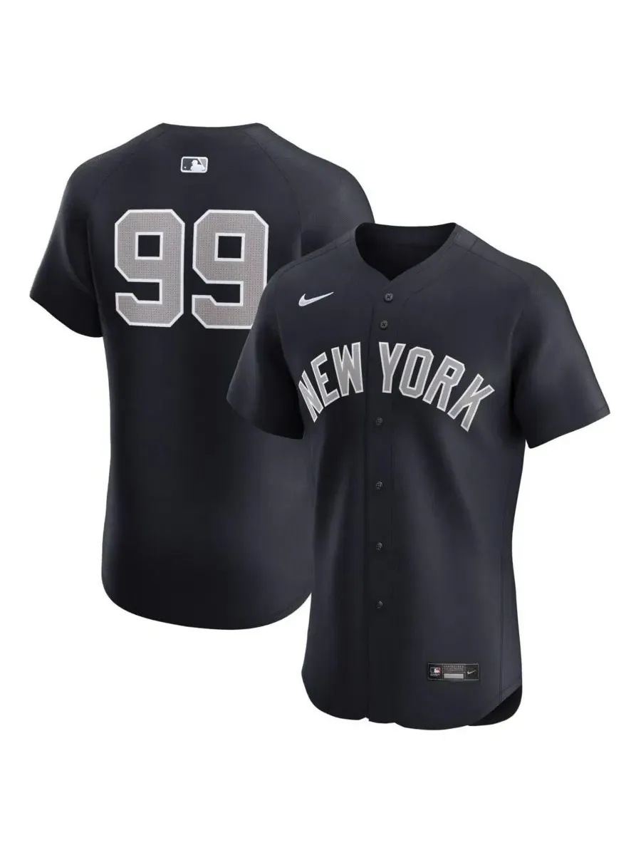 Игровая футболка с номером 1, модель Aaron Judge Nike — изображение 1 из 3, темно-синий