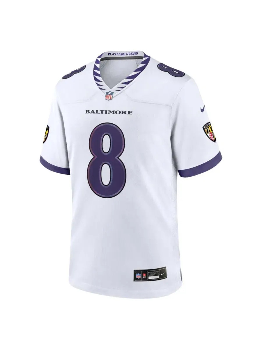 Игровая футболка Nike Lamar Jackson Game Jersey — изображение 2 из 3, белый