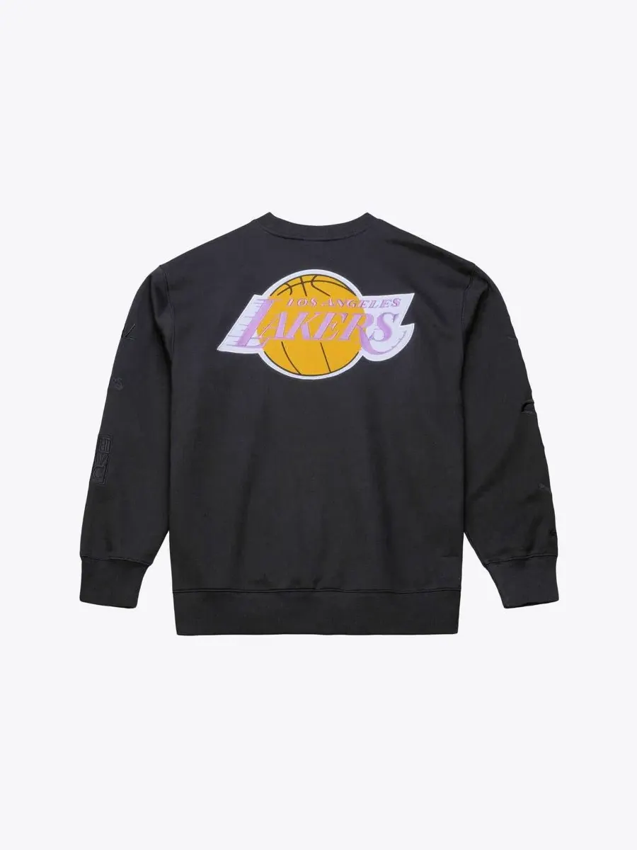 Свитшот Phantom Fleece Los Angeles Lakers Mitchell & Ness — изображение 3 из 3, черный