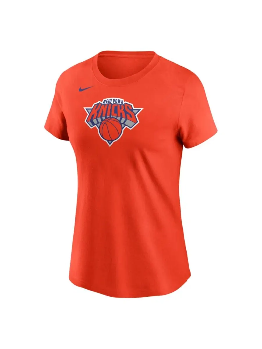 Футболка с принтом New York Knicks Nike — изображение 1 из 1, оранжевый