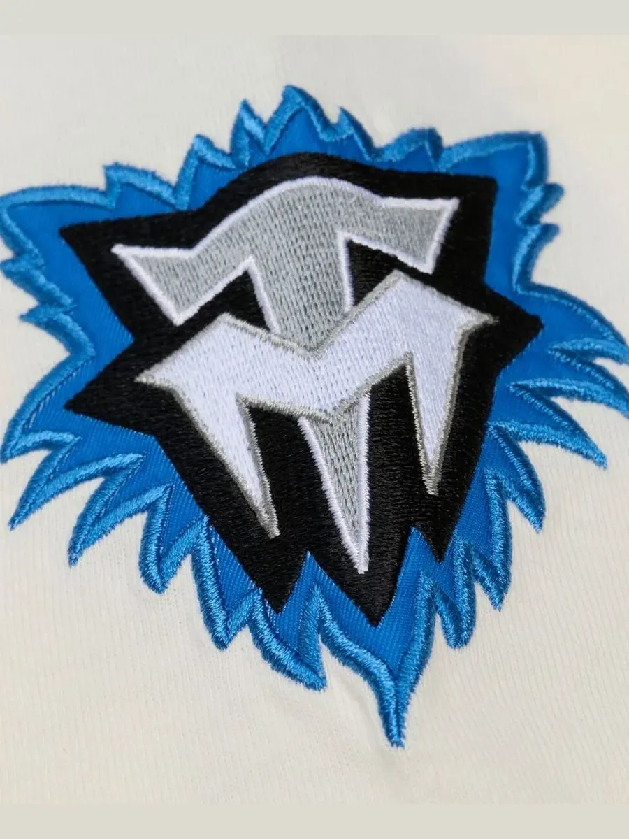 Футболка с принтом Minnesota Timberwolves Hardwood Classics Chainstitch Premium Mitchell & Ness — изображение 4 из 4, бежевый