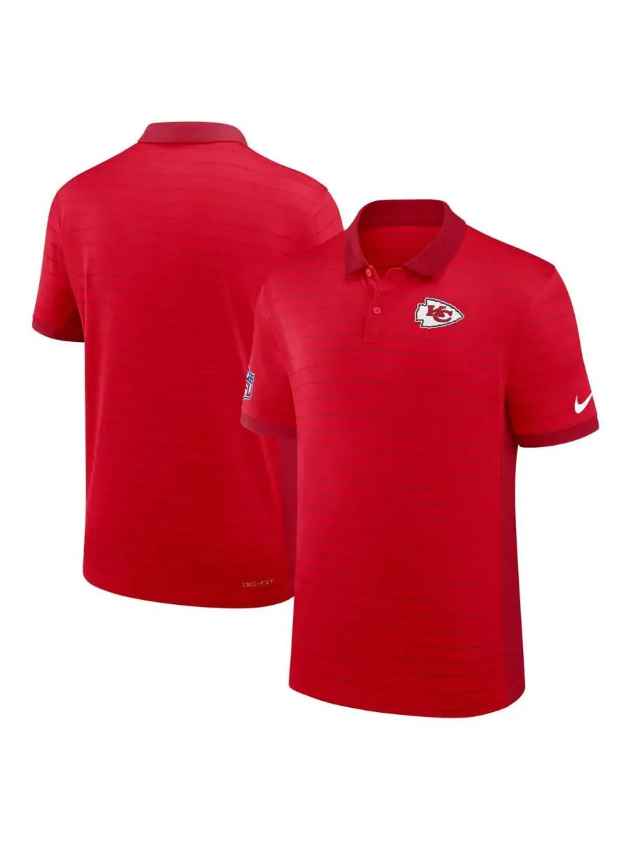 Мужское поло Nike Kansas City Chiefs Sideline Victory Stripe Performance
