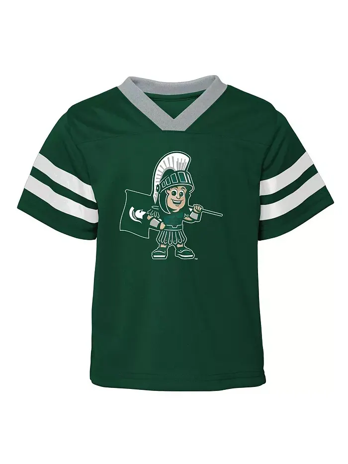 Детский комплект из двух предметов Michigan State Spartans: зеленая футболка и штаны Red Zone — изображение 4 из 4