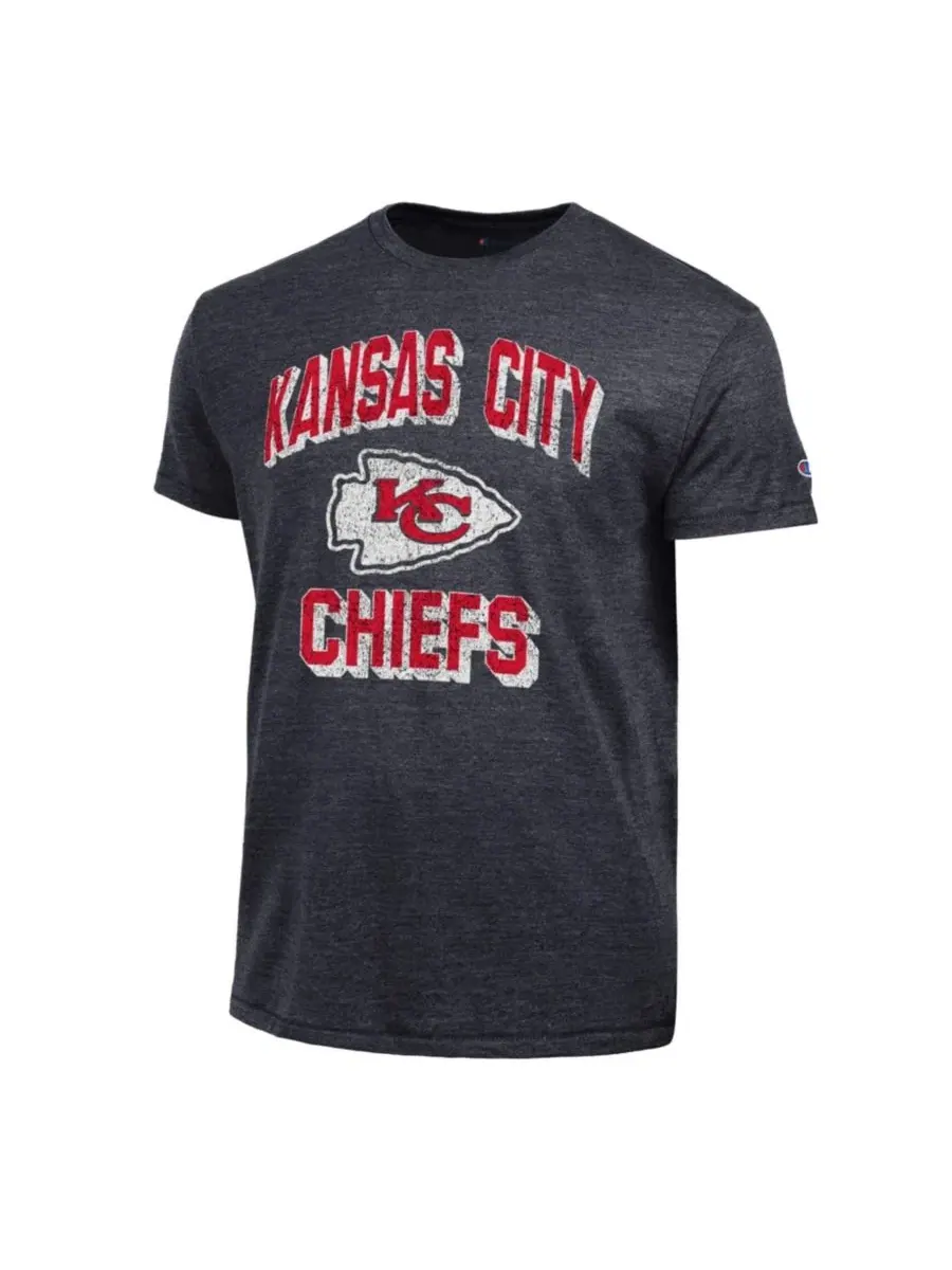 Футболка с принтом Kansas City Chiefs Champion — изображение 2 из 3, черный