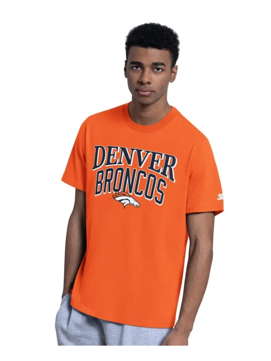 Комплект из 2 футболок с логотипом Denver Broncos Starter — изображение 2 из 5, оранжевый серый